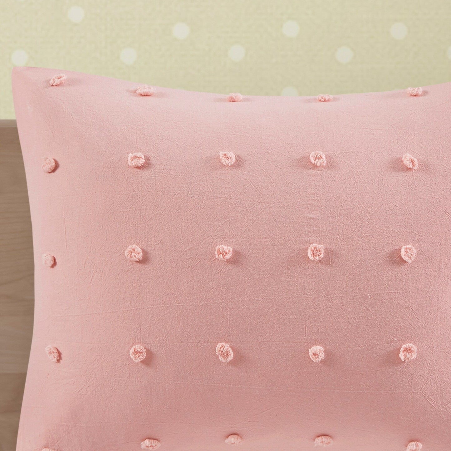 Ensley Cotton Jacquard Pom Pom Comforter Set by Intelligent Design Kids
