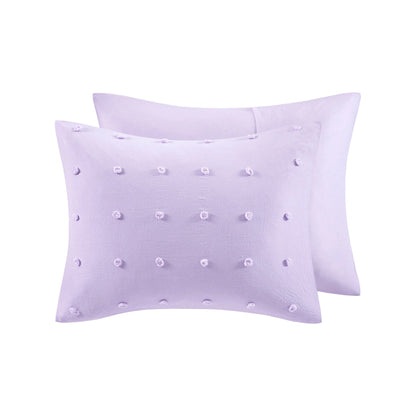 Ensley Cotton Jacquard Pom Pom Comforter Set by Intelligent Design Kids