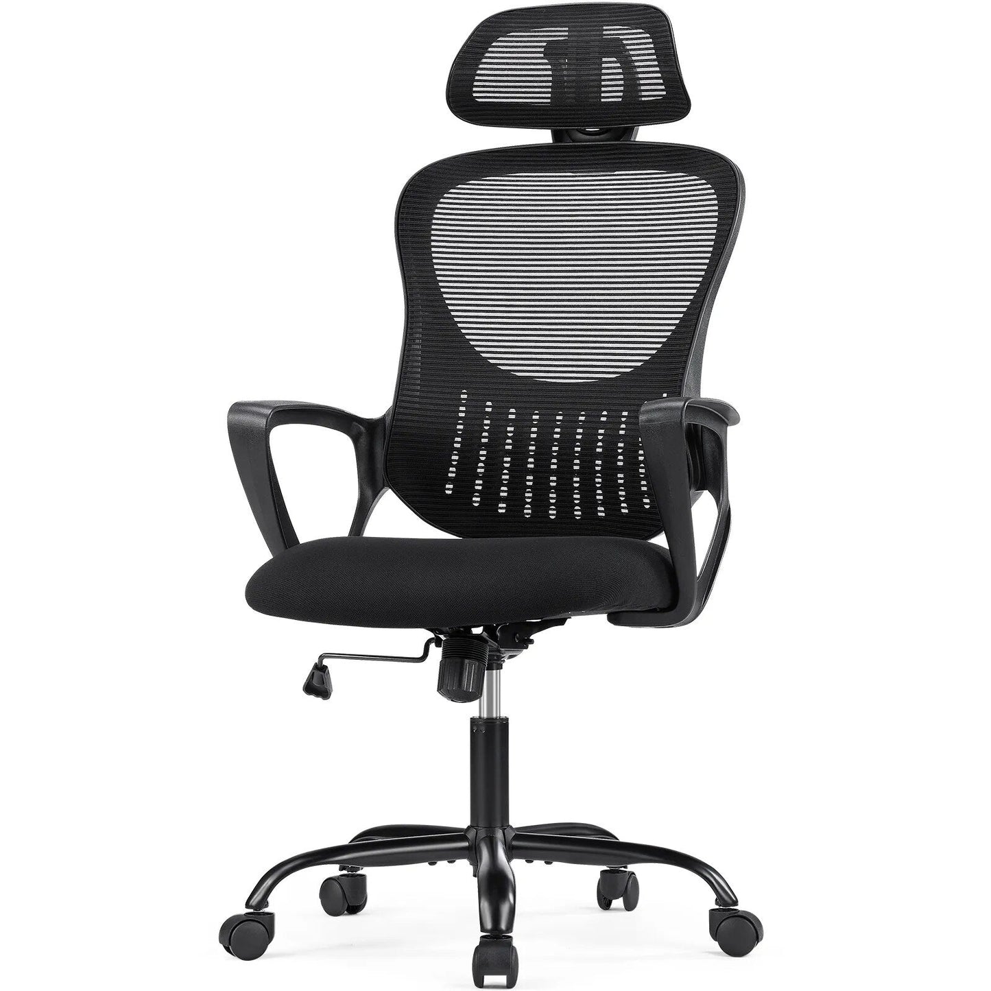 Ergonomic Mesh Office Chair, High Back Desk Chair with Armrests, Lumbar Support, Swivel Computer Task Chair