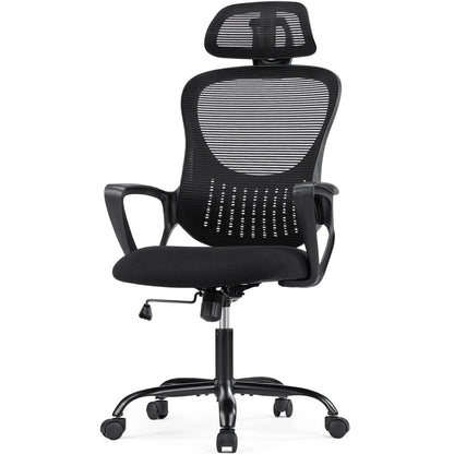 Ergonomic Mesh Office Chair, High Back Desk Chair with Armrests, Lumbar Support, Swivel Computer Task Chair
