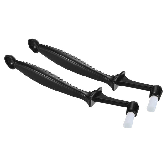 Espresso Machine Brush, 2 Pcs Coffee Cleaning Tool for Coffee Grinder, Black