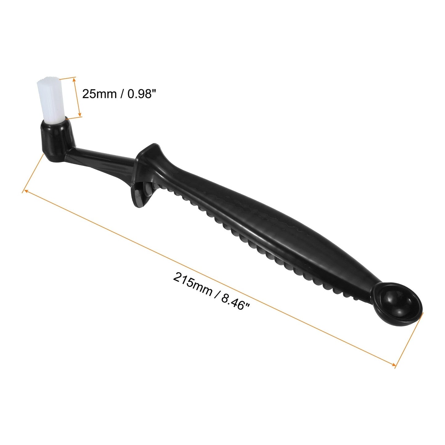 Espresso Machine Brush, 2 Pcs Coffee Cleaning Tool for Coffee Grinder, Black