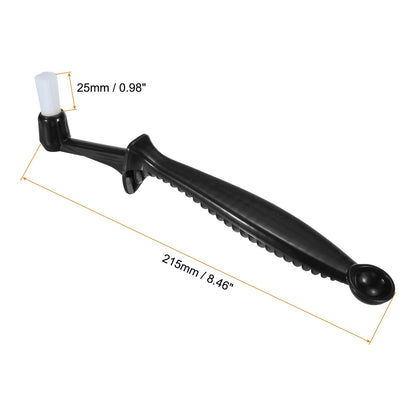 Espresso Machine Brush, 2 Pcs Coffee Cleaning Tool for Coffee Grinder, Black