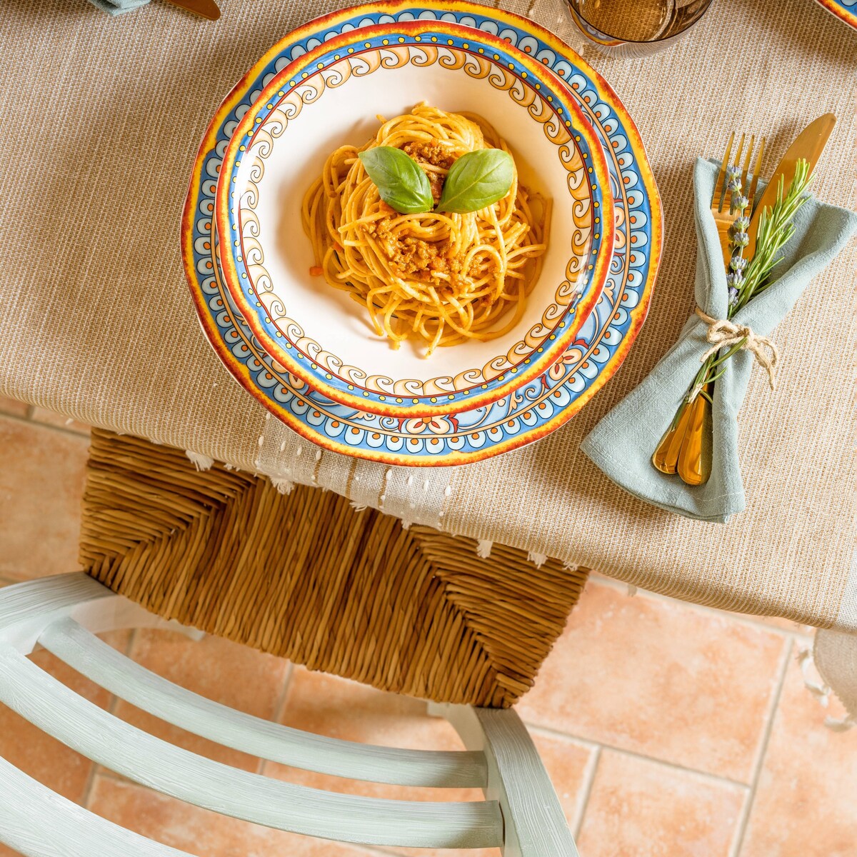 Euro Ceramica Duomo 4 Piece 8.5 Stoneware Pasta Bowl Set - 8.5 in. x 8.5 in. x 2.24 in.