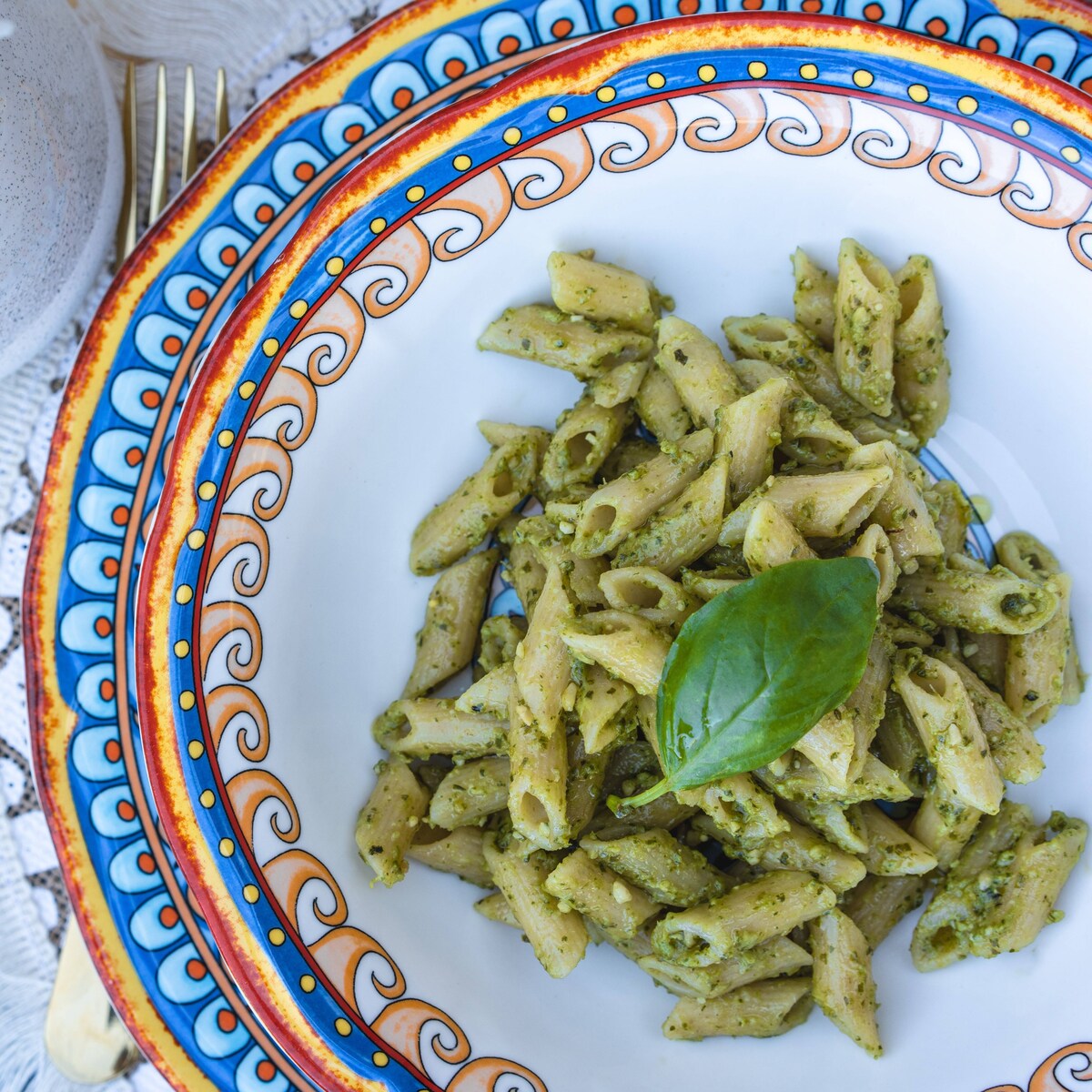 Euro Ceramica Duomo 4 Piece 8.5 Stoneware Pasta Bowl Set - 8.5 in. x 8.5 in. x 2.24 in.