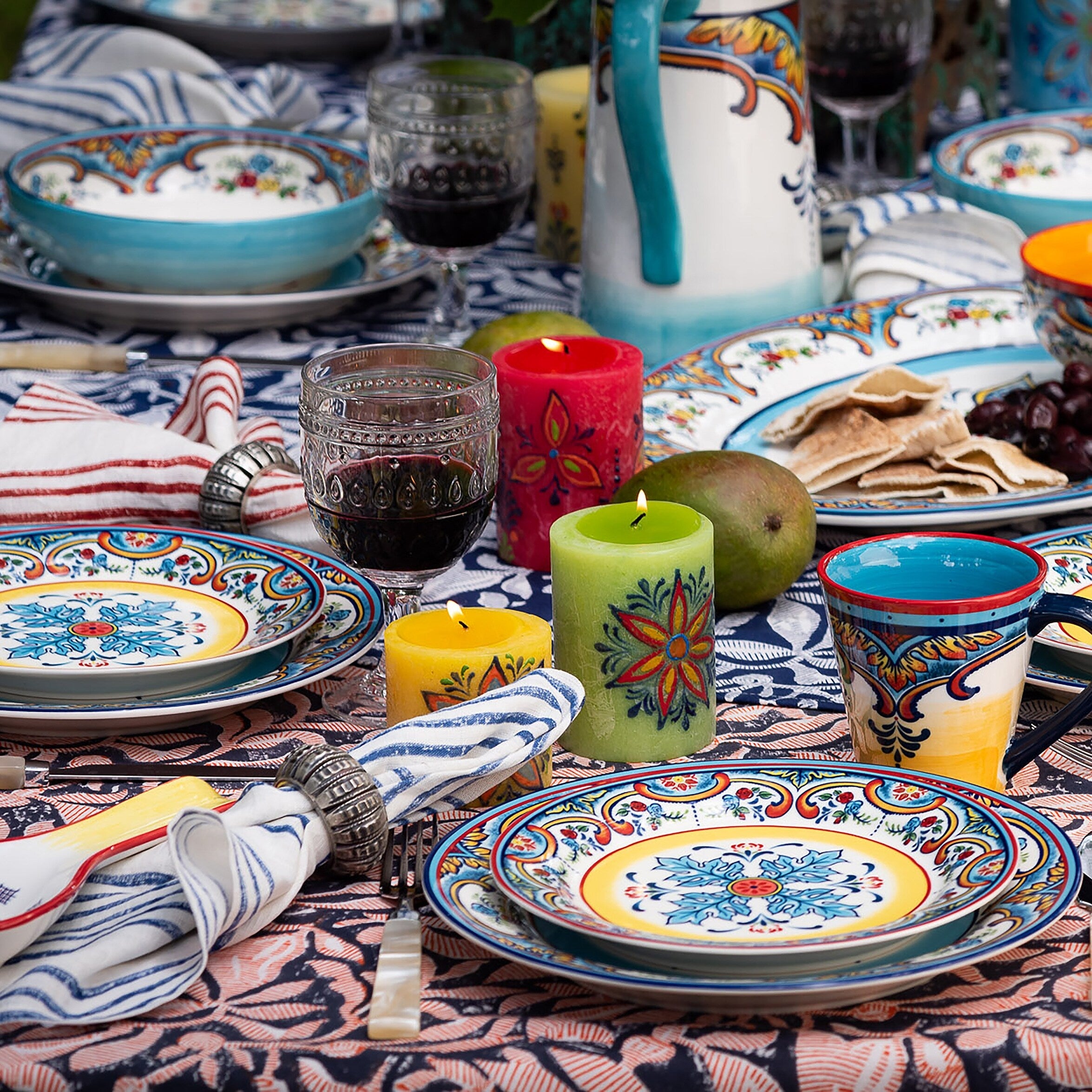Euro Ceramica Zanzibar 20 Piece Stoneware Dinnerware Set