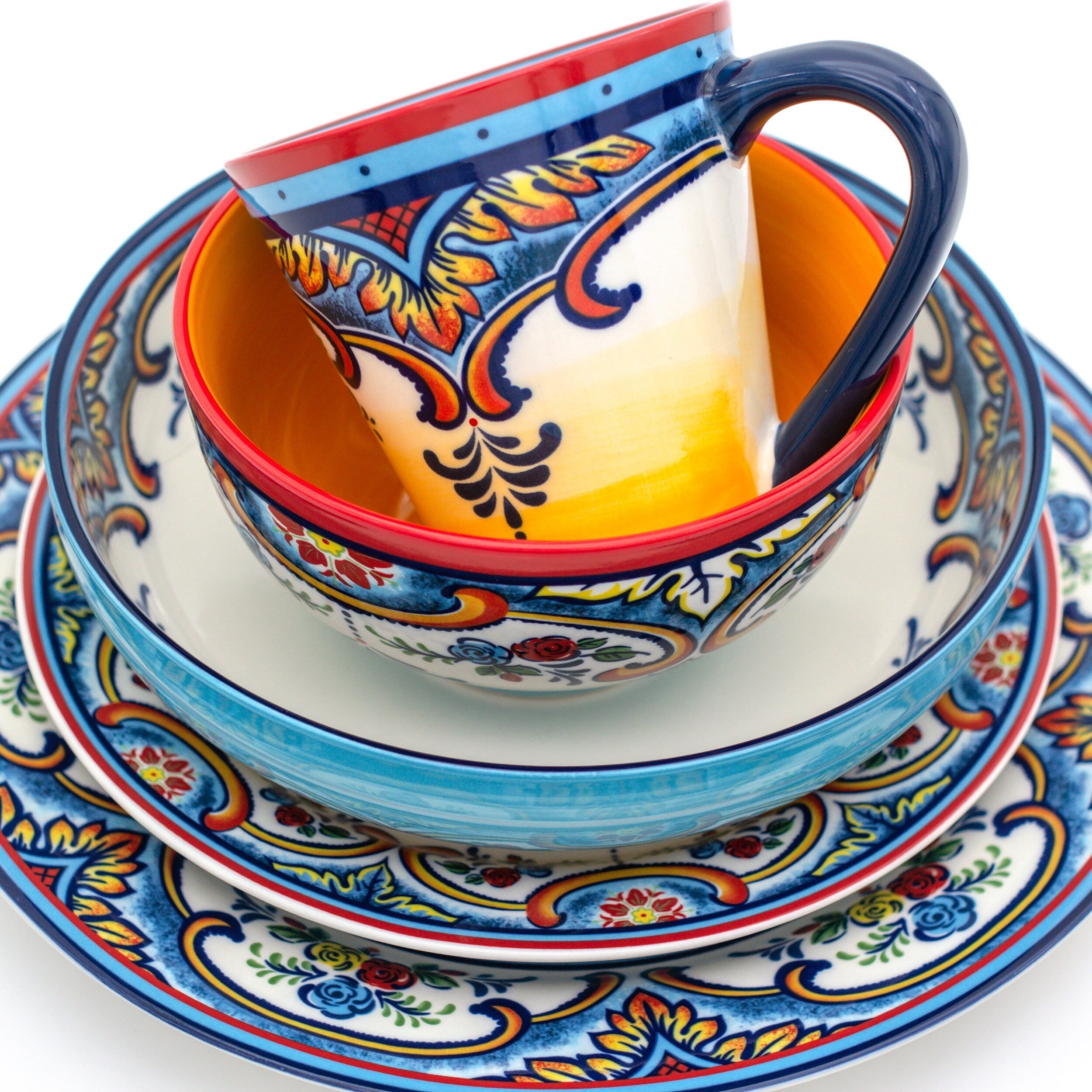 Euro Ceramica Zanzibar 20 Piece Stoneware Dinnerware Set