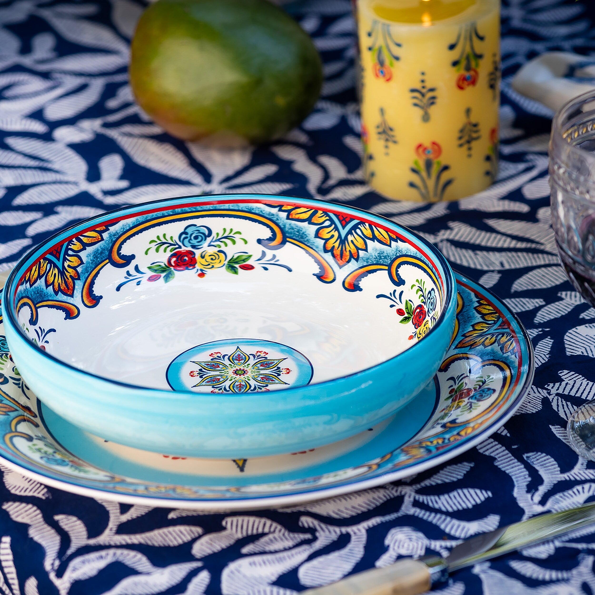Euro Ceramica Zanzibar 20 Piece Stoneware Dinnerware Set