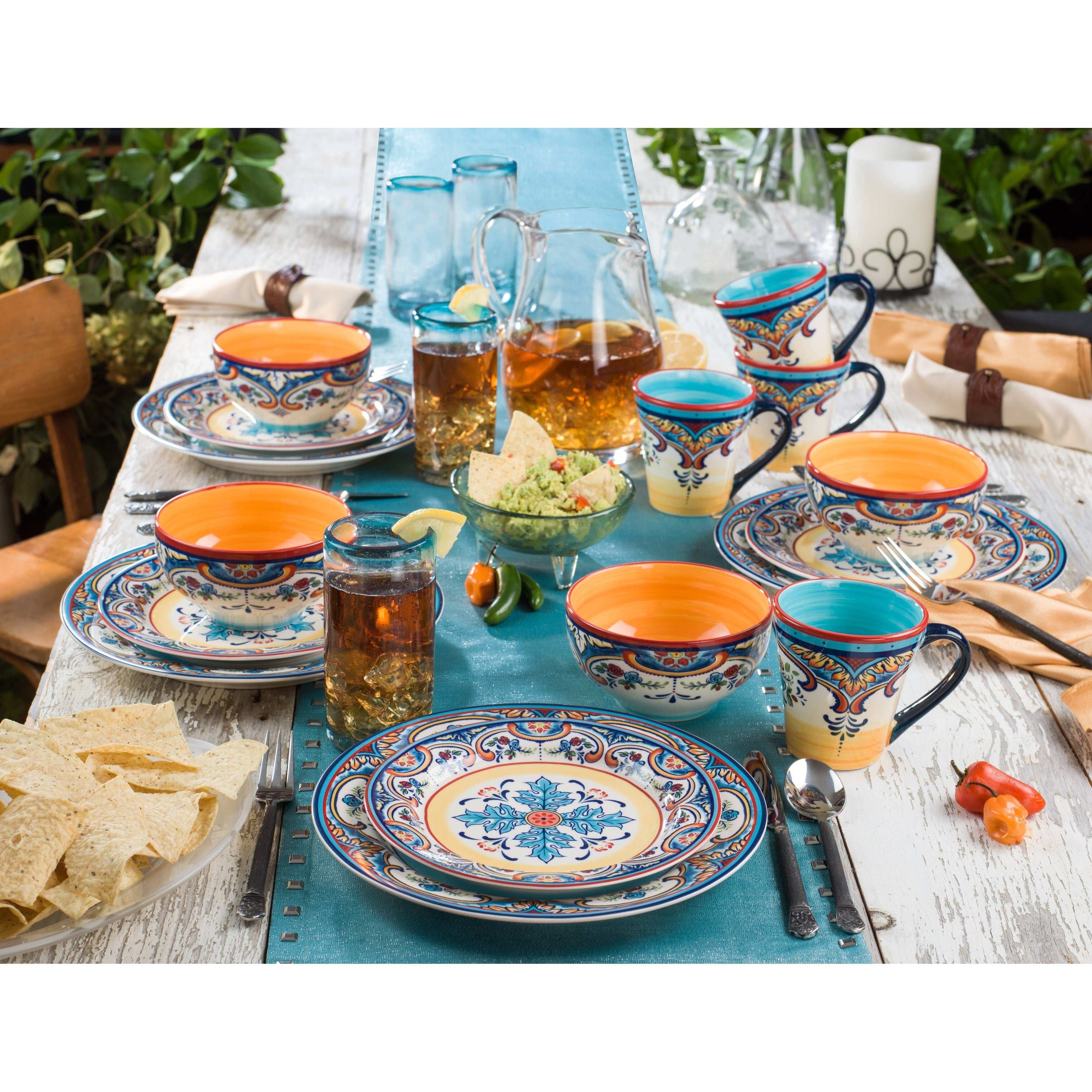 Euro Ceramica Zanzibar 4 Piece Cereal Bowl Set - 5.51 in. x 5.51 in. x 3 in.