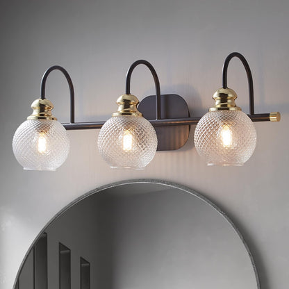 ExBrite Modern Rose Gold 1/2/3/4/5-light Bathroom Dimmable Crystal Vanity Lights Wall Sconces