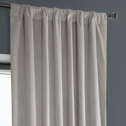 Exclusive Fabrics Heritage Plush Velvet Room Darkening Curtain (1 Panel) - Luxurious Single Drapery for Enhanced Room Darkening