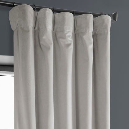 Exclusive Fabrics Heritage Plush Velvet Room Darkening Curtain (1 Panel) - Luxurious Single Drapery for Enhanced Room Darkening
