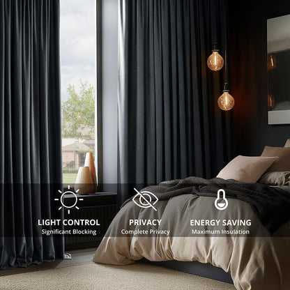 Exclusive Fabrics Signature Blackout Velvet Curtain (1 Panel)
