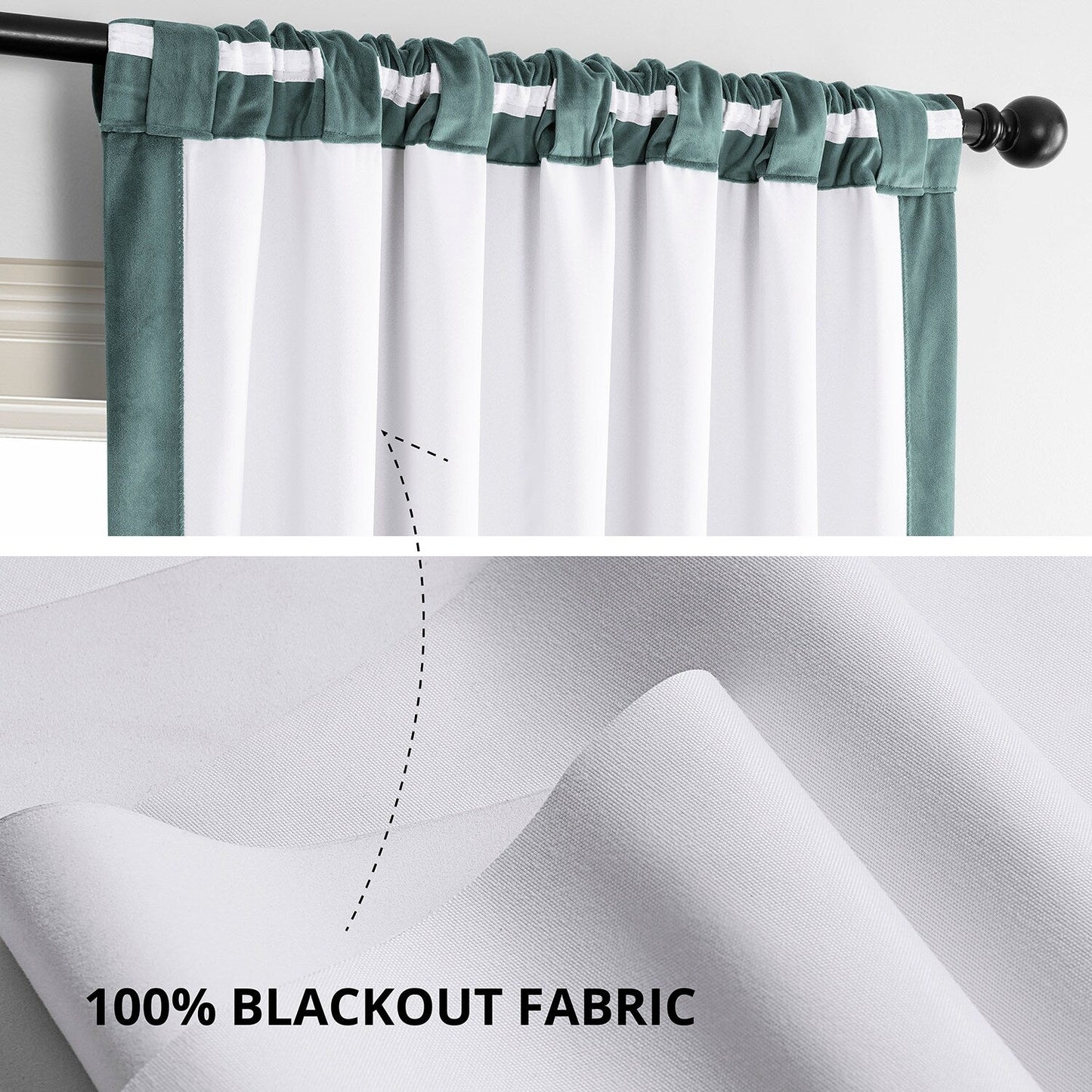 Exclusive Fabrics Signature Blackout Velvet Curtain (1 Panel)