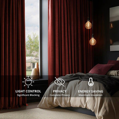 Exclusive Fabrics Signature Blackout Velvet Curtain (1 Panel)