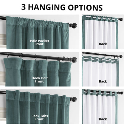 Exclusive Fabrics Signature Blackout Velvet Curtain (1 Panel)