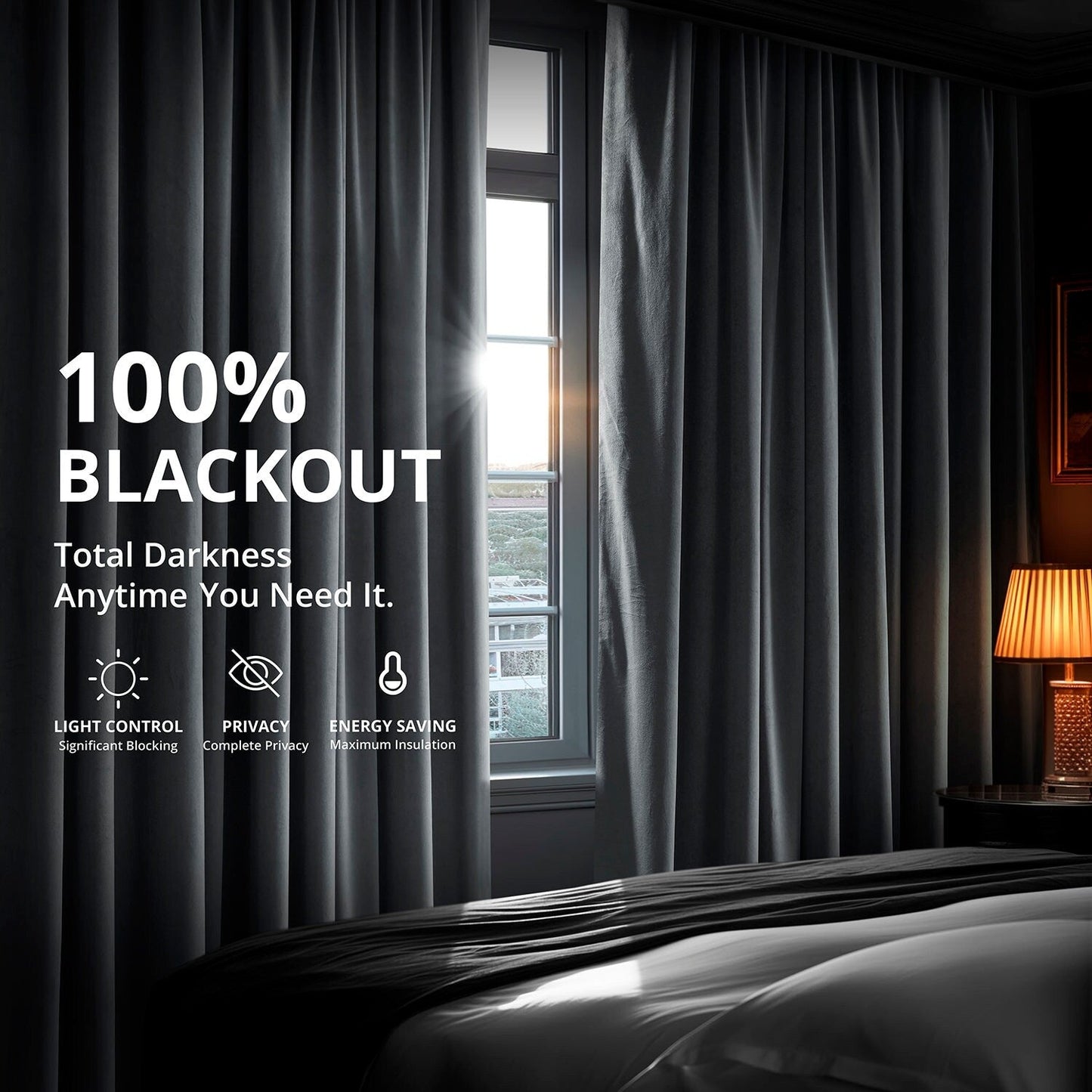 Exclusive Fabrics Signature Blackout Velvet Curtain (1 Panel)