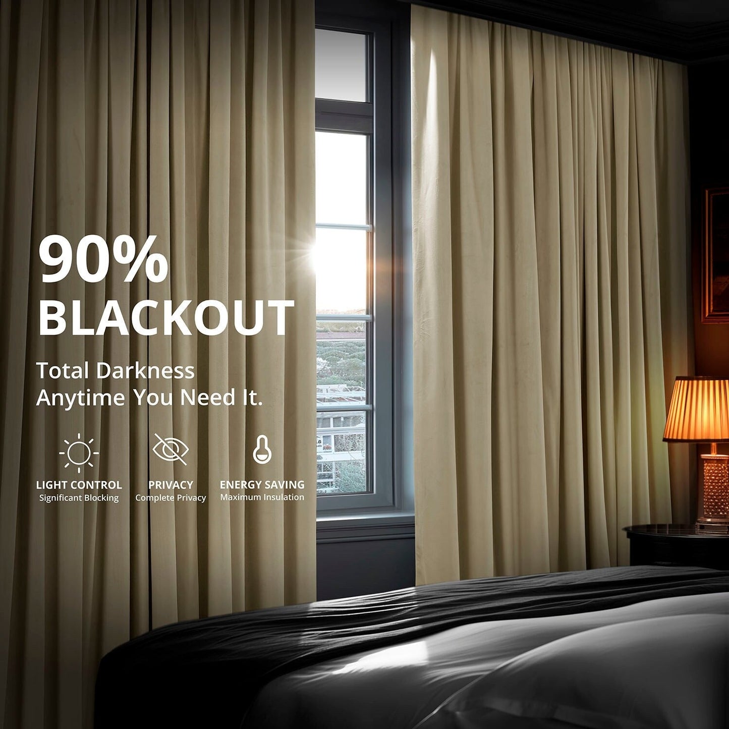 Exclusive Fabrics Signature Blackout Velvet Curtain (1 Panel)