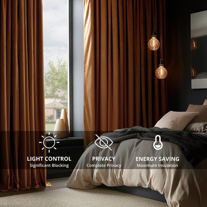 Exclusive Fabrics Signature Blackout Velvet Curtain (1 Panel)