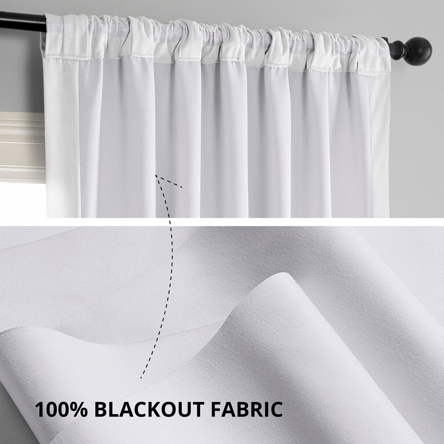 Exclusive Fabrics Signature Blackout Velvet Curtain (1 Panel)