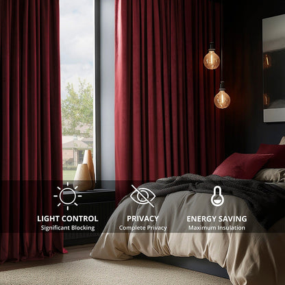 Exclusive Fabrics Signature Blackout Velvet Curtain (1 Panel)