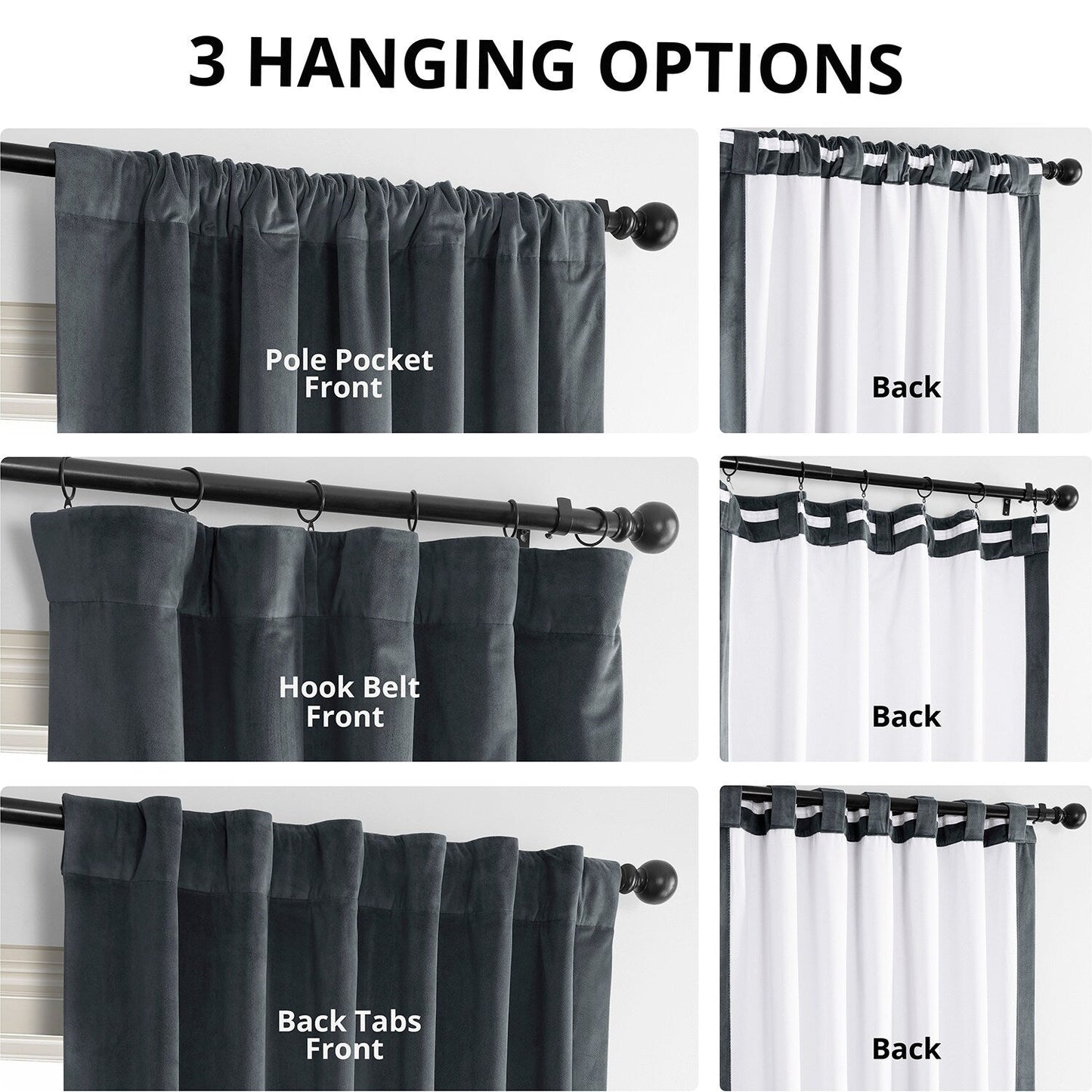 Exclusive Fabrics Signature Blackout Velvet Curtain (1 Panel)