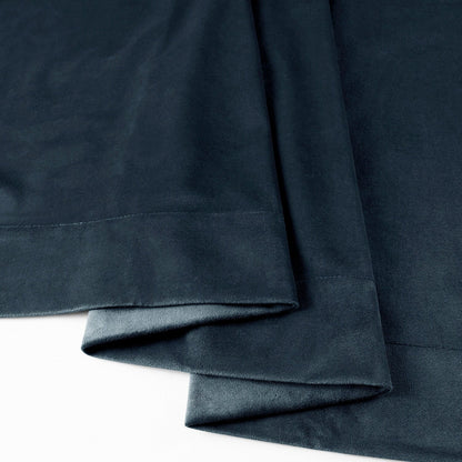 Exclusive Fabrics Signature Midnight Blue Velvet Blackout Curtain Panel