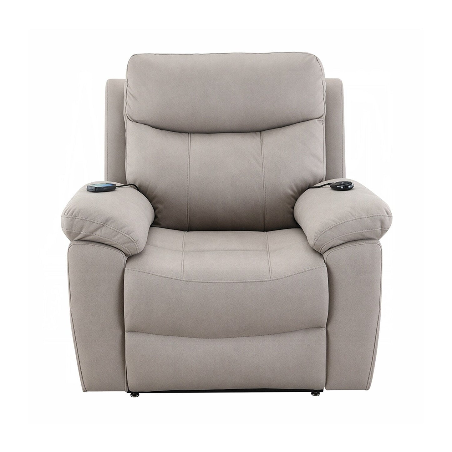 Fabric Upholstered Power Recliner with Heating Design