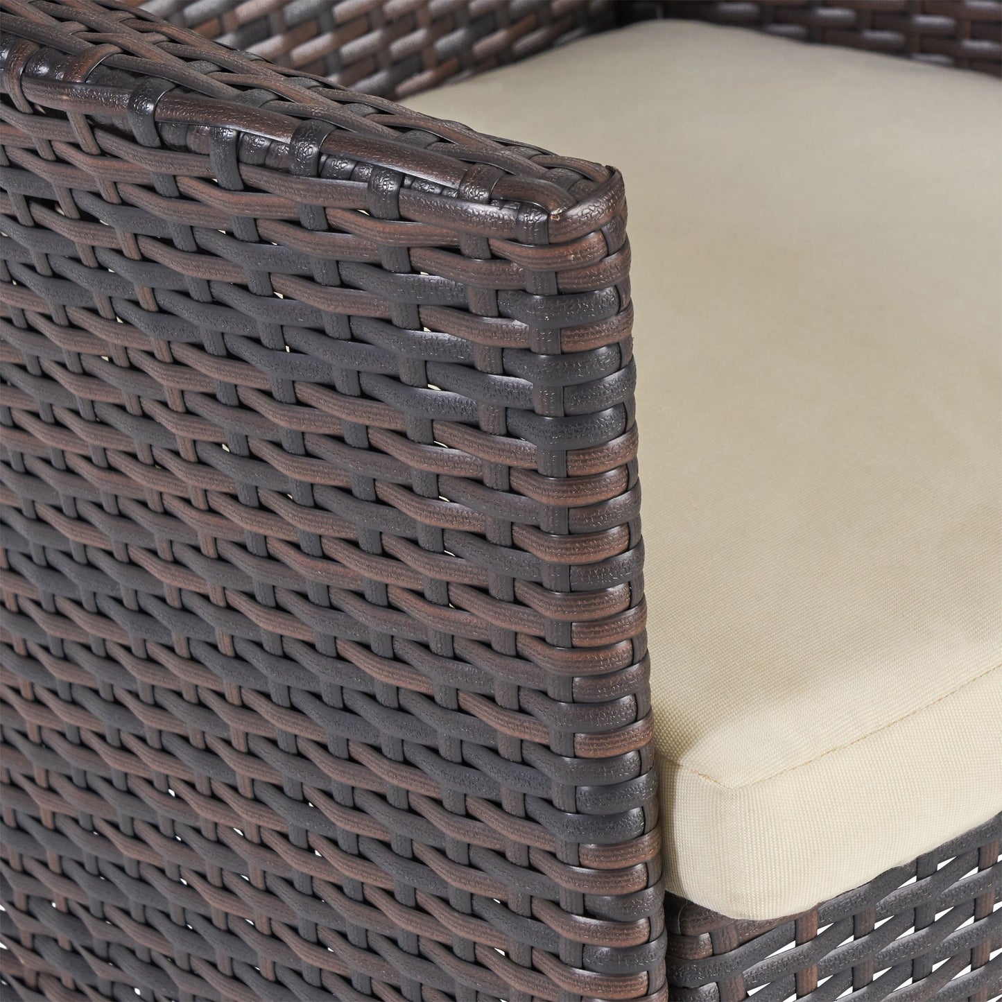 Flamingo Outdoor 8 Seater Wood and Wicker Dining Set by Christopher Knight Home