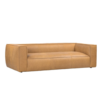 UR livingroom Full Aniline Leather Sofa Modern Genuine Leather Sofa Couch for Living Room - 100W x 43D x 26.25H