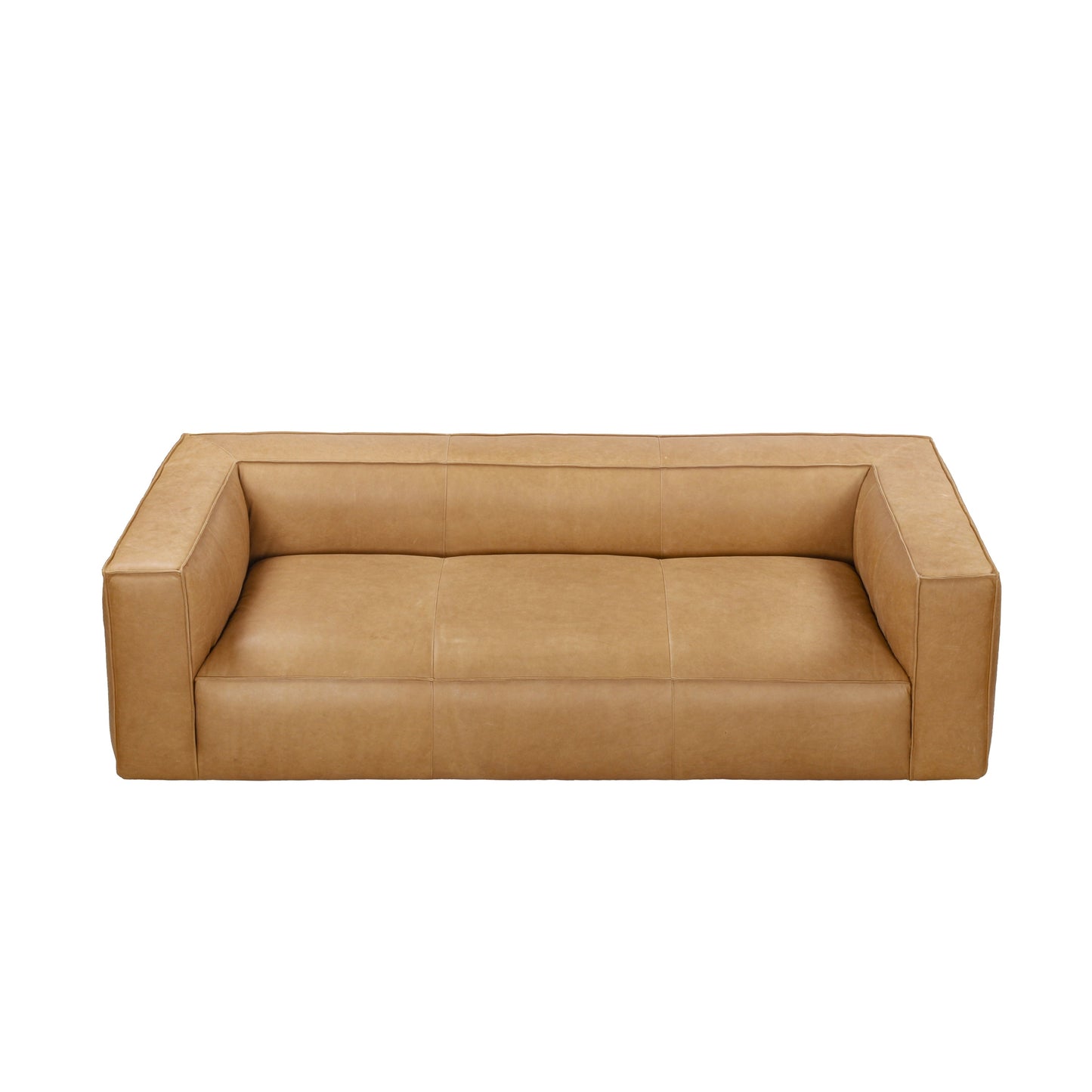 UR livingroom Full Aniline Leather Sofa Modern Genuine Leather Sofa Couch for Living Room - 100W x 43D x 26.25H