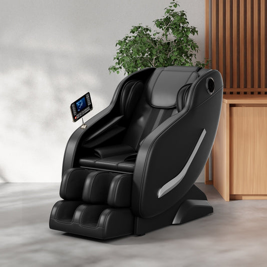 Full Body Massage Chair Zero Gravity Reclining Chair with Airbags, Heat Therapy and Hi-Fi Speakers, LCD Touchscreen Control