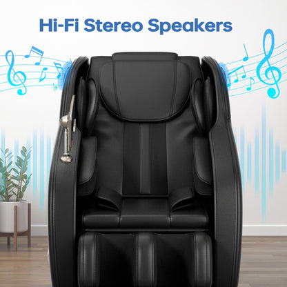Full Body Massage Chair Zero Gravity Reclining Chair with Airbags, Heat Therapy and Hi-Fi Speakers, LCD Touchscreen Control