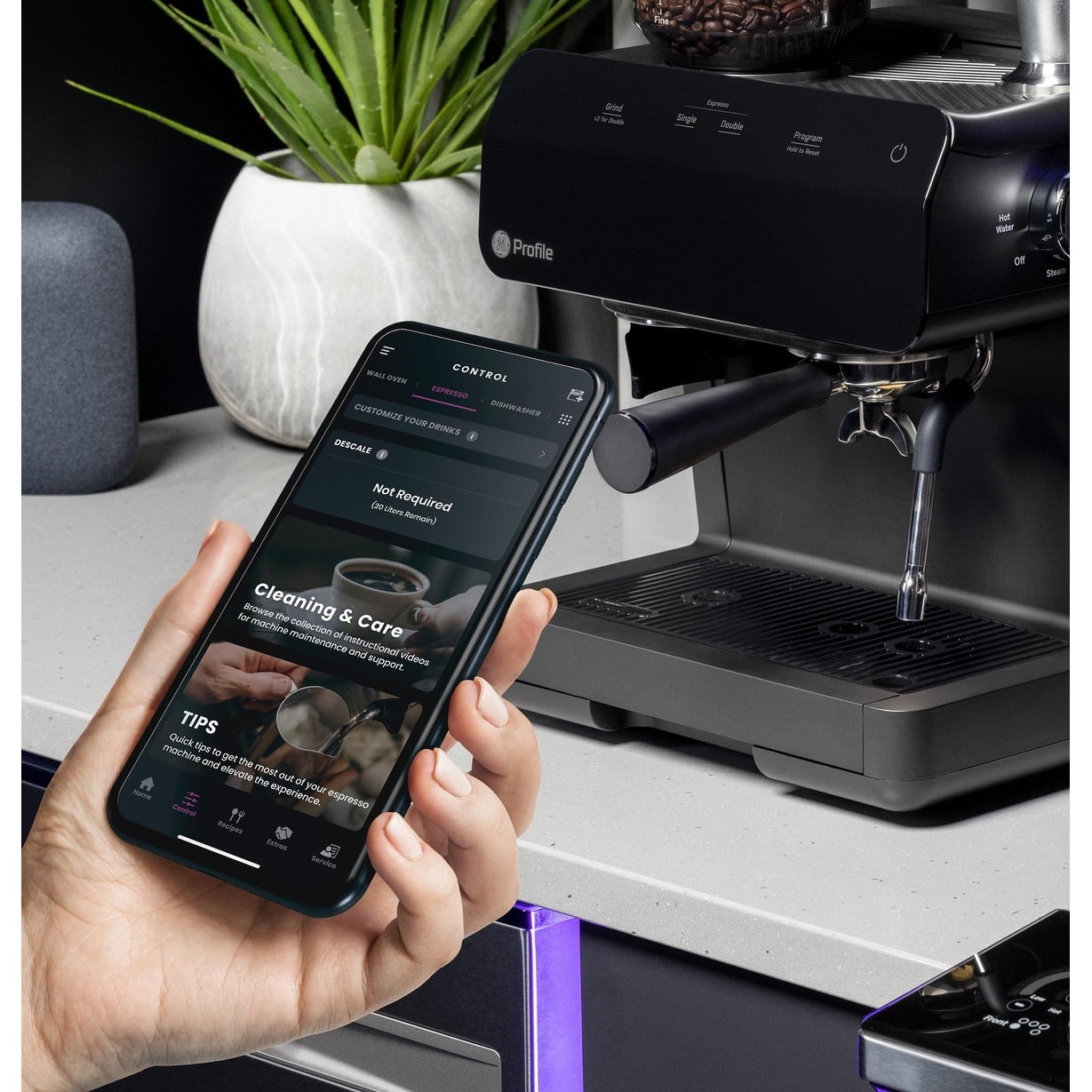 GE Profile™ Semi Automatic Espresso Machine + Frother