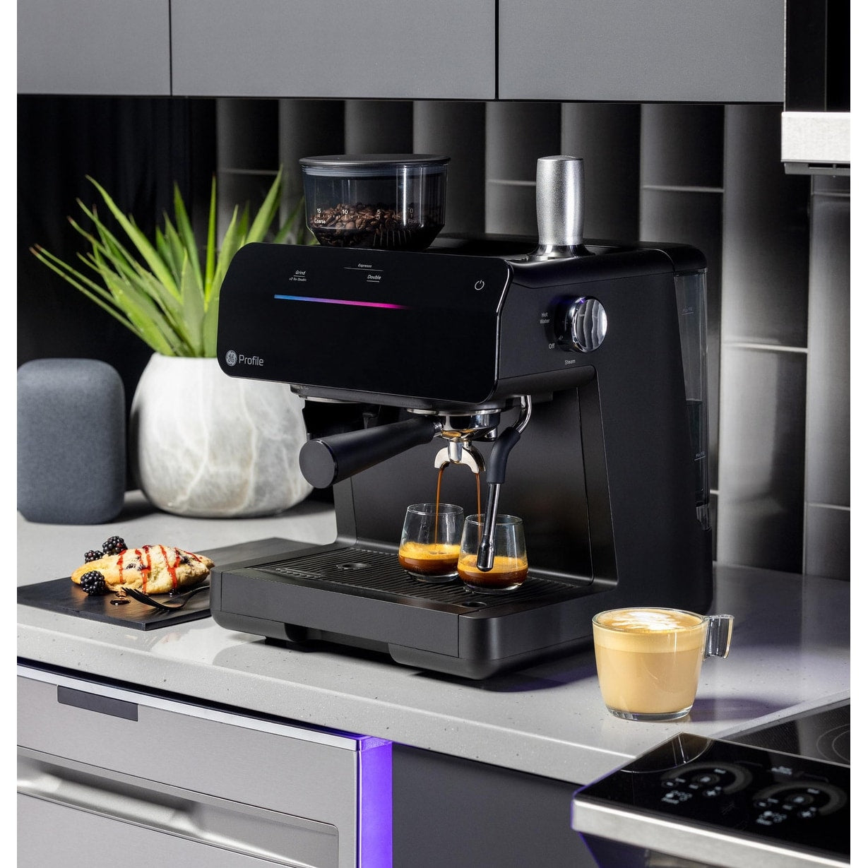 GE Profile™ Semi Automatic Espresso Machine + Frother