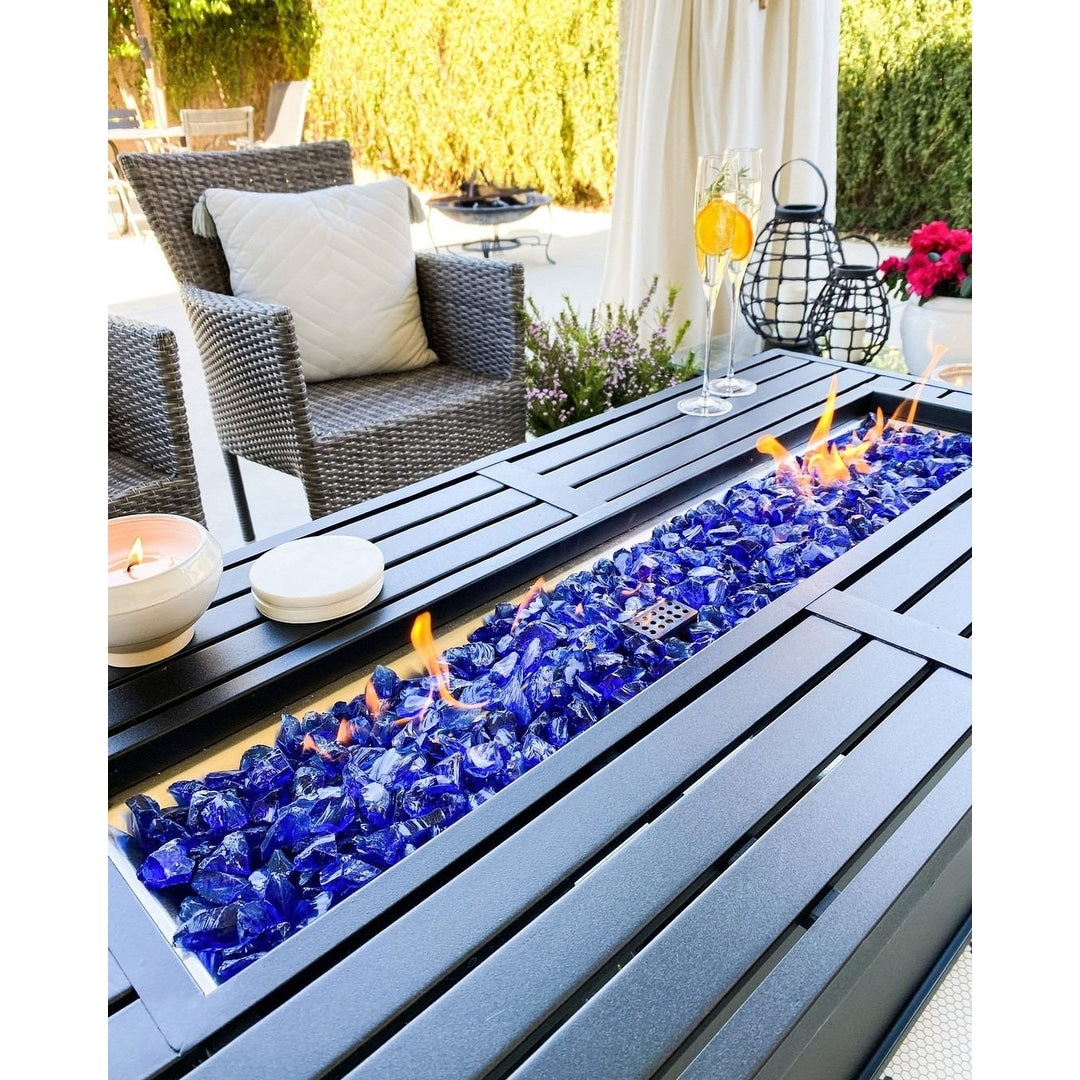 Gariau Rattan/Wicker 13-Piece Outdoor Patio Conversation Sectional Set with 2 Kinds of Gas Fire Pit Tables by Havenside Home