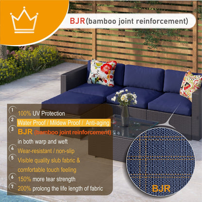 Gariau Rattan/Wicker 13-Piece Outdoor Patio Conversation Sectional Set with 2 Kinds of Gas Fire Pit Tables by Havenside Home