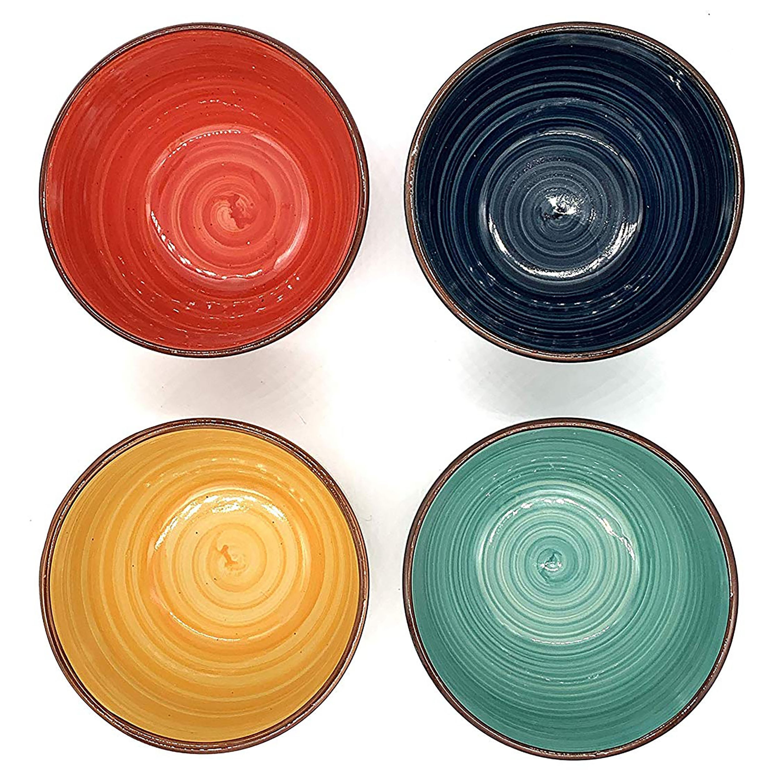 Gibson Color Speckle 4 pc 5.25 Cereal Bowl Set