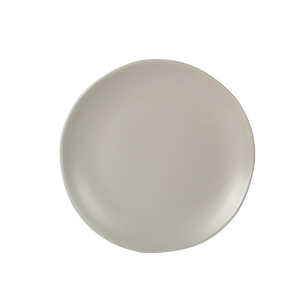 Gibson Home Bethel 18 Piece Plates and Bowls Ceramic Stoneware Organic Shape Dinnerware Set (Service for 6)