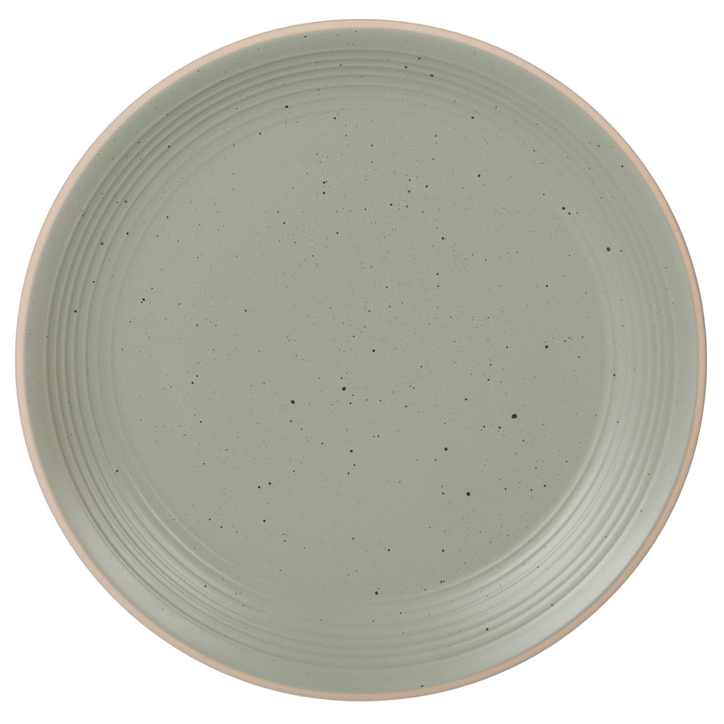 Gibson Home Dinah 16 Piece Double Bowl Stoneware Embossed Speckled Dinnerware Set