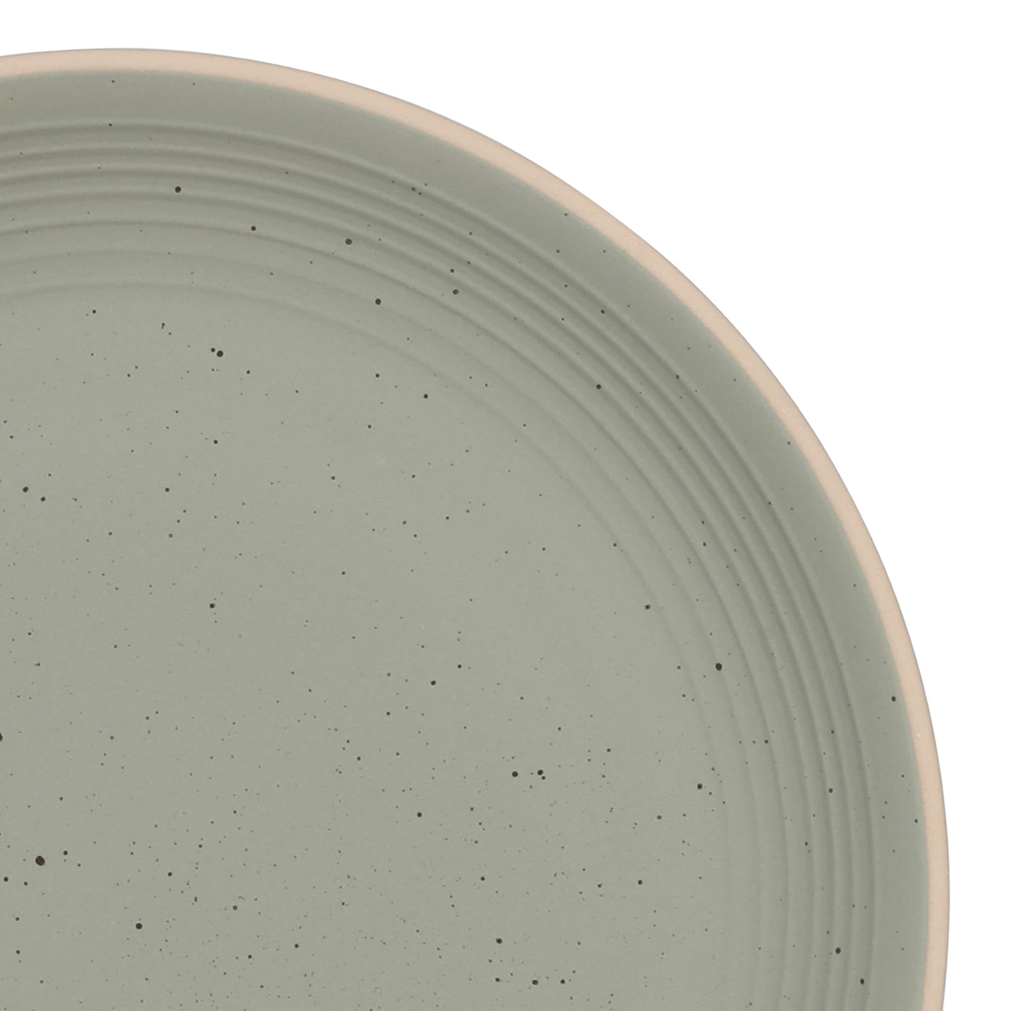 Gibson Home Dinah 16 Piece Double Bowl Stoneware Embossed Speckled Dinnerware Set