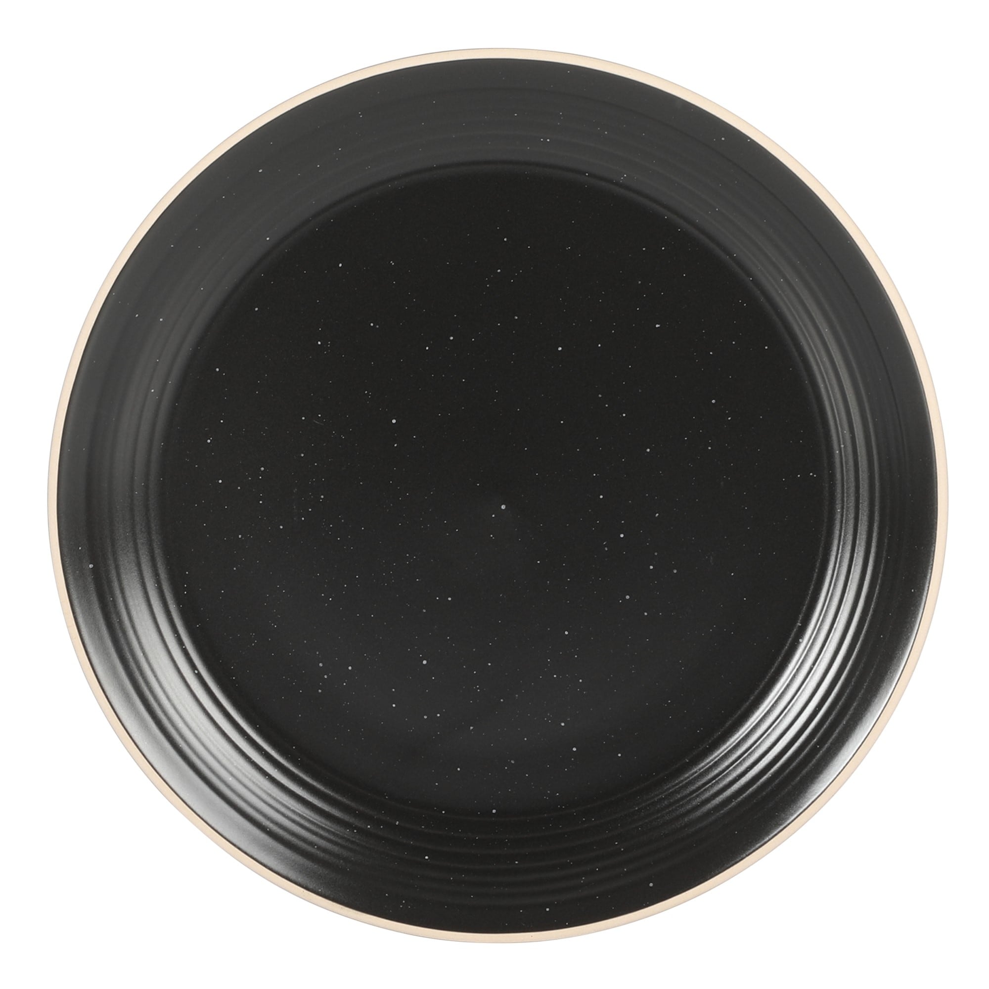 Gibson Home Dinah 16 Piece Double Bowl Stoneware Embossed Speckled Dinnerware Set