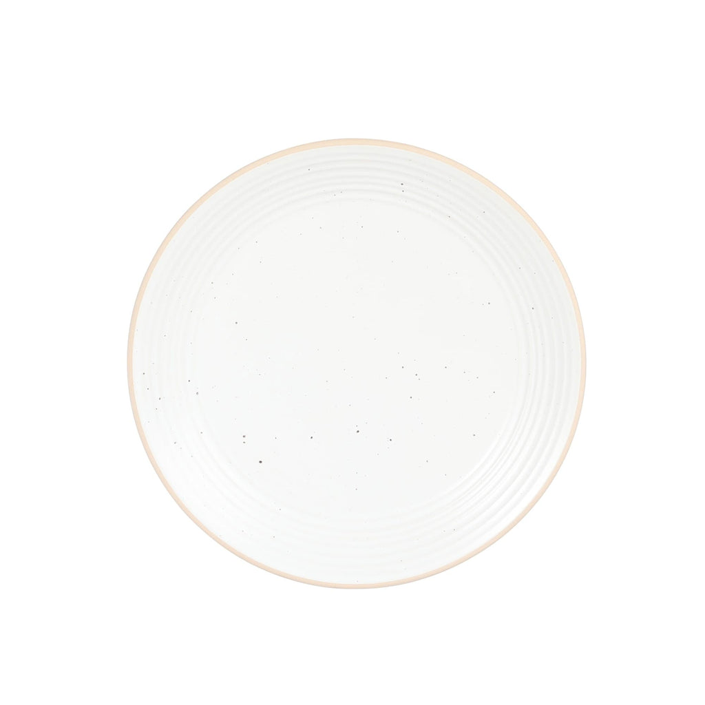 Gibson Home Dinah 16 Piece Double Bowl Stoneware Embossed Speckled Dinnerware Set