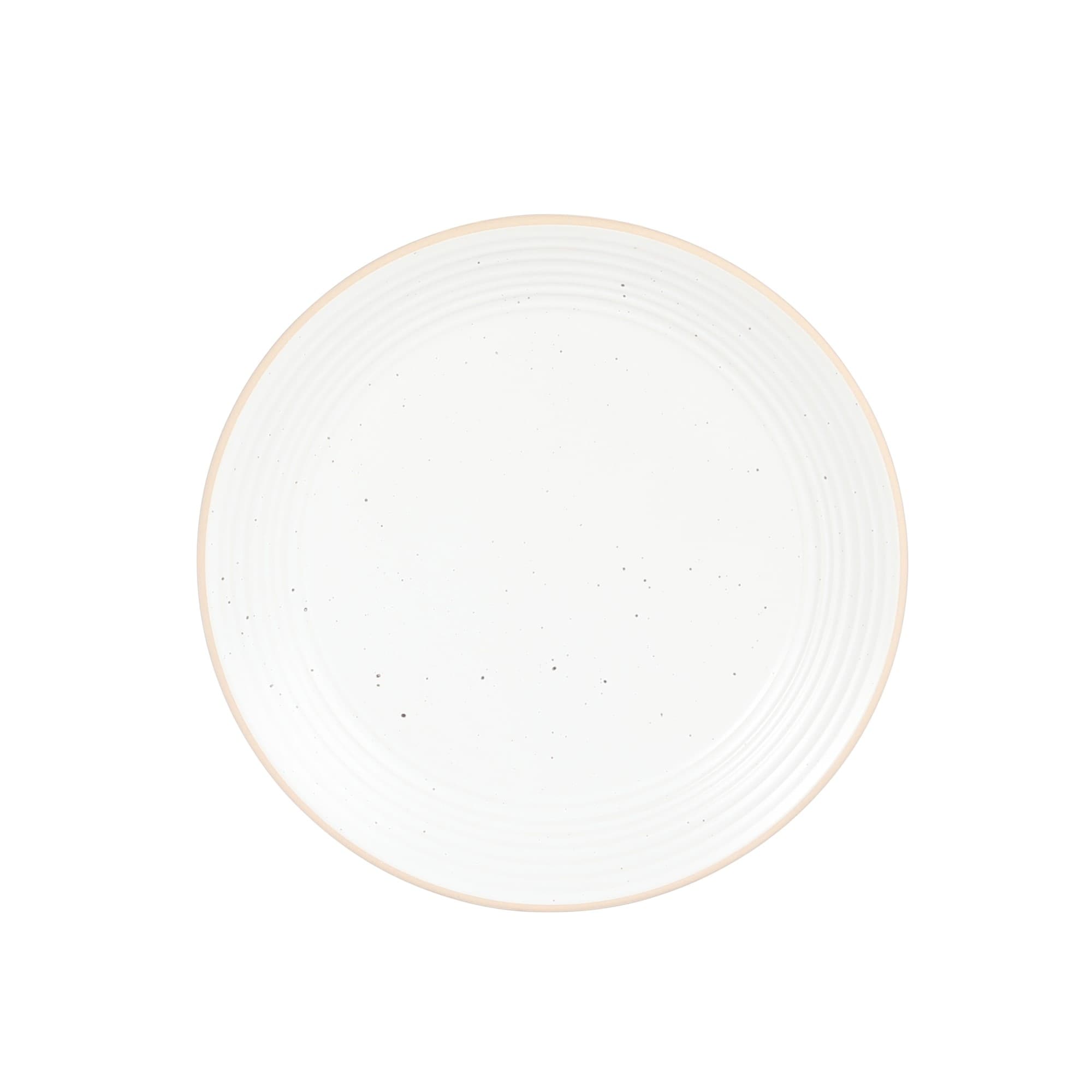 Gibson Home Dinah 16 Piece Double Bowl Stoneware Embossed Speckled Dinnerware Set
