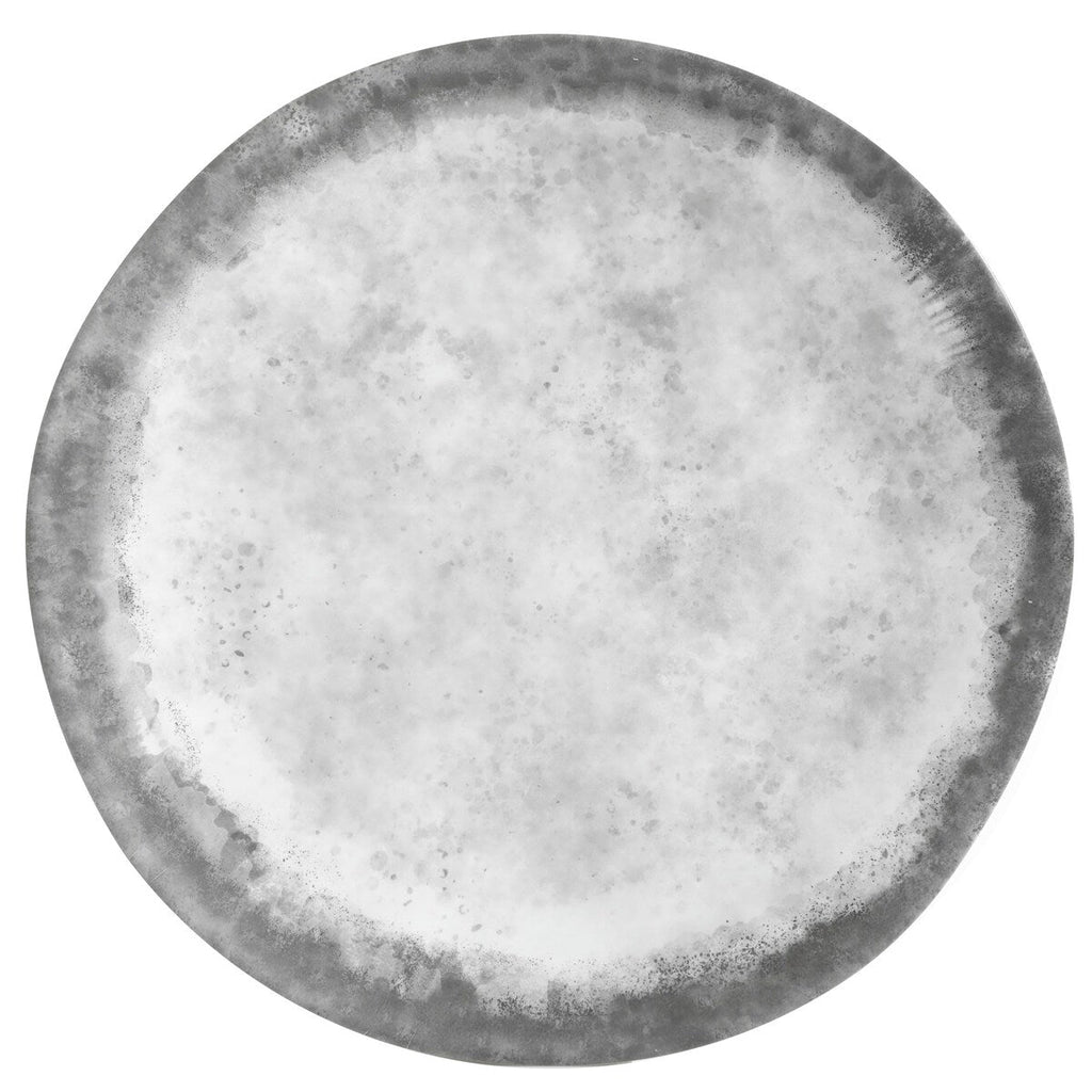 Gibson Home Granite Round Melamine Dinnerware Set, Service for Four (16pcs), Marble