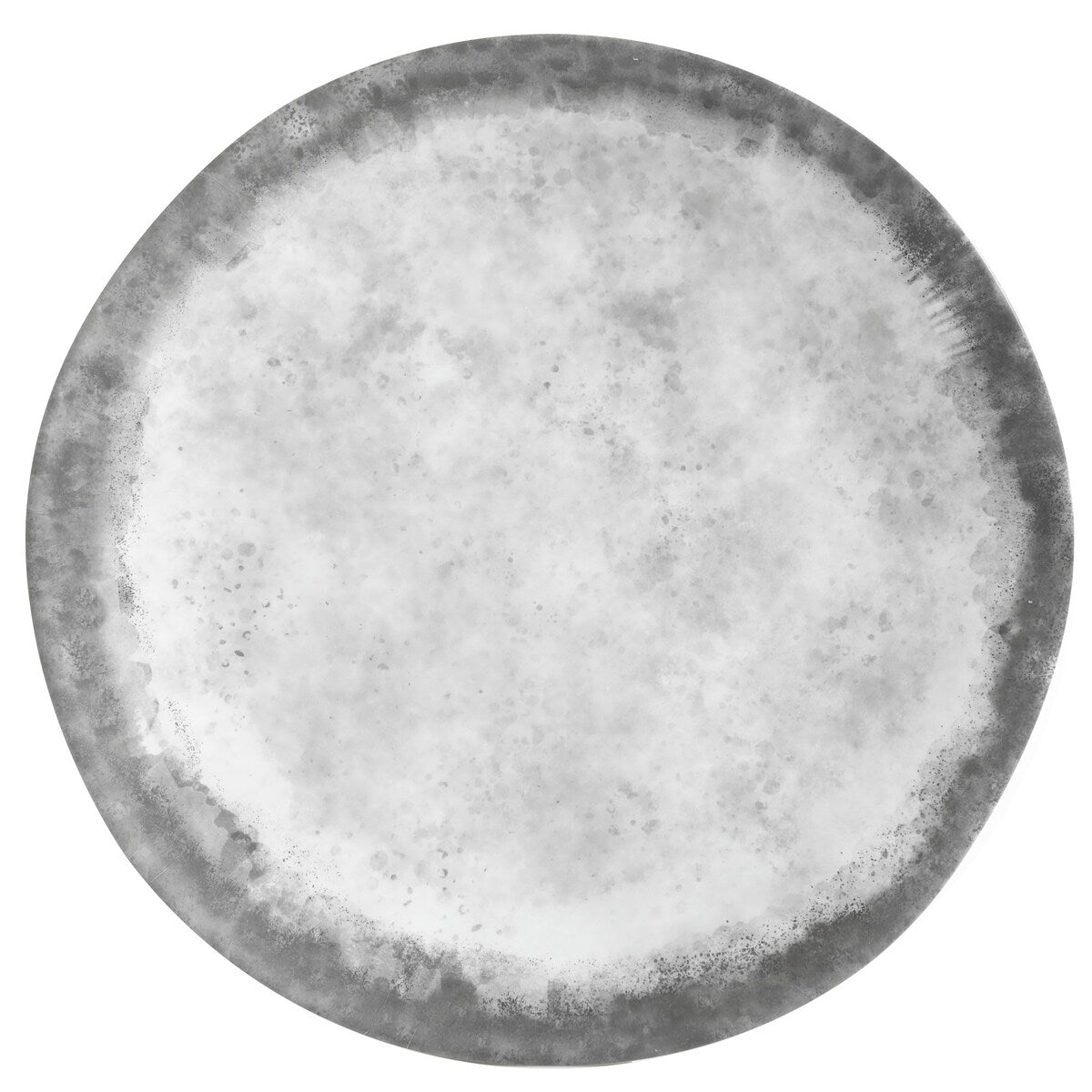 Gibson Home Granite Round Melamine Dinnerware Set, Service for Four (16pcs), Marble