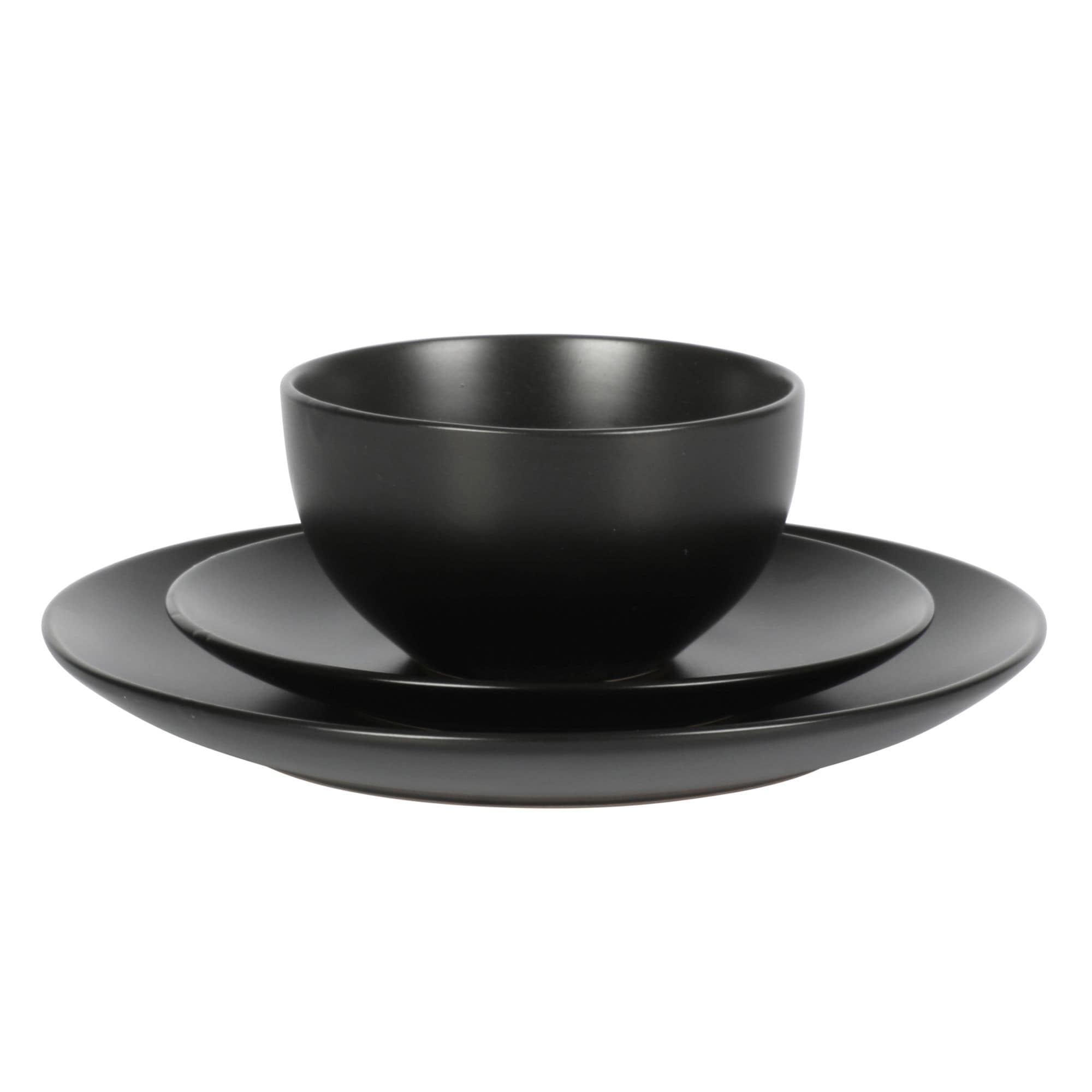 Gibson Home Queenslane 12 Piece Stoneware Matte Dinnerware Set