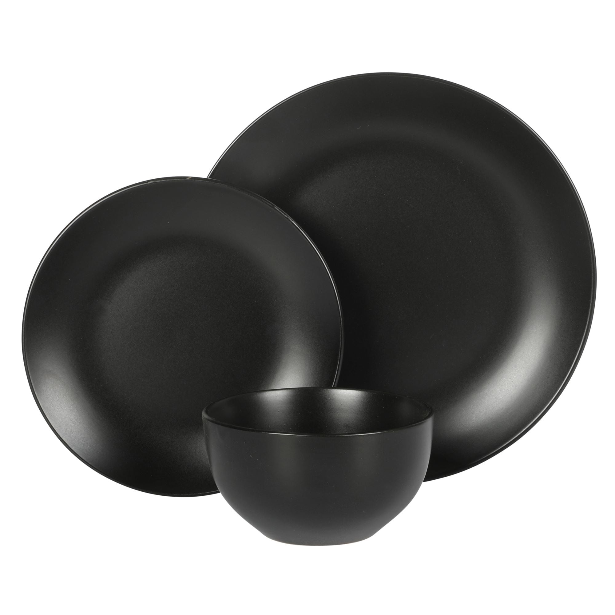 Gibson Home Queenslane 12 Piece Stoneware Matte Dinnerware Set