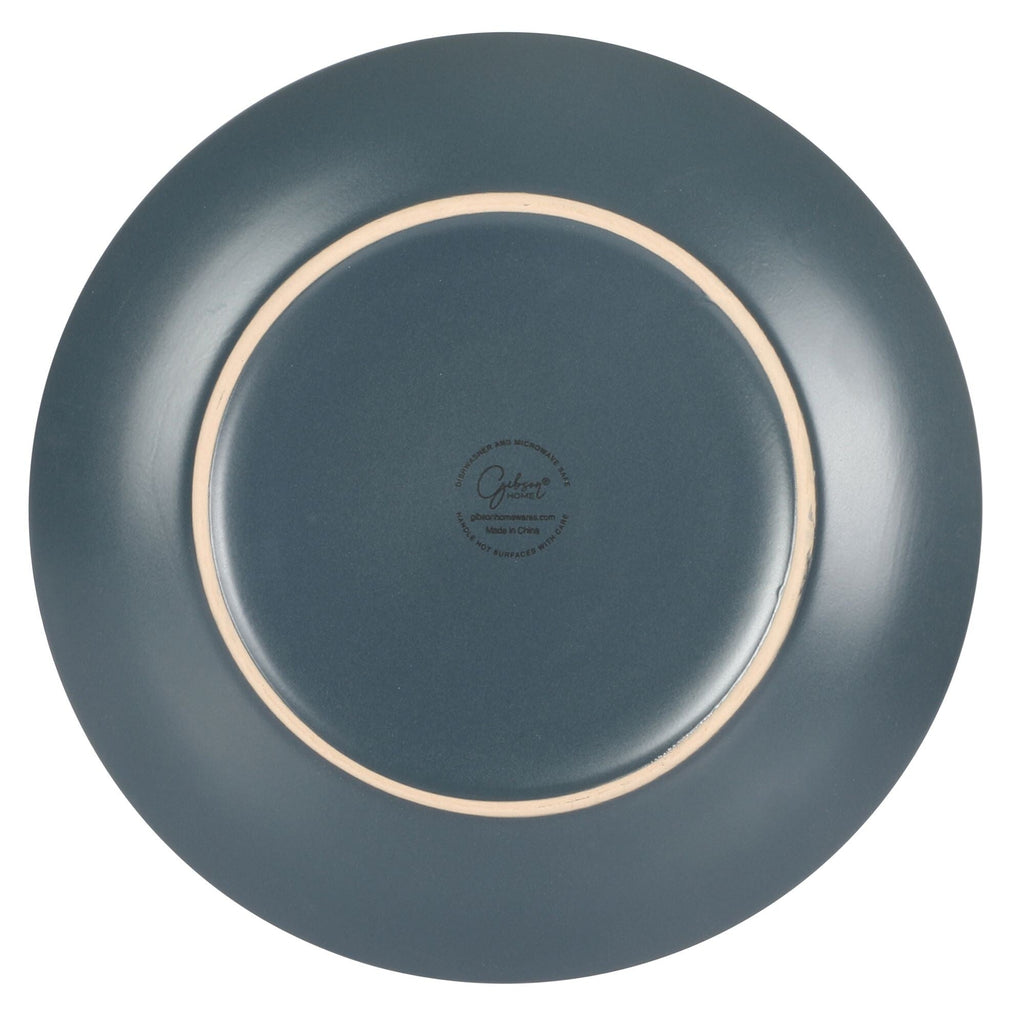 Gibson Home Queenslane 12 Piece Stoneware Matte Dinnerware Set