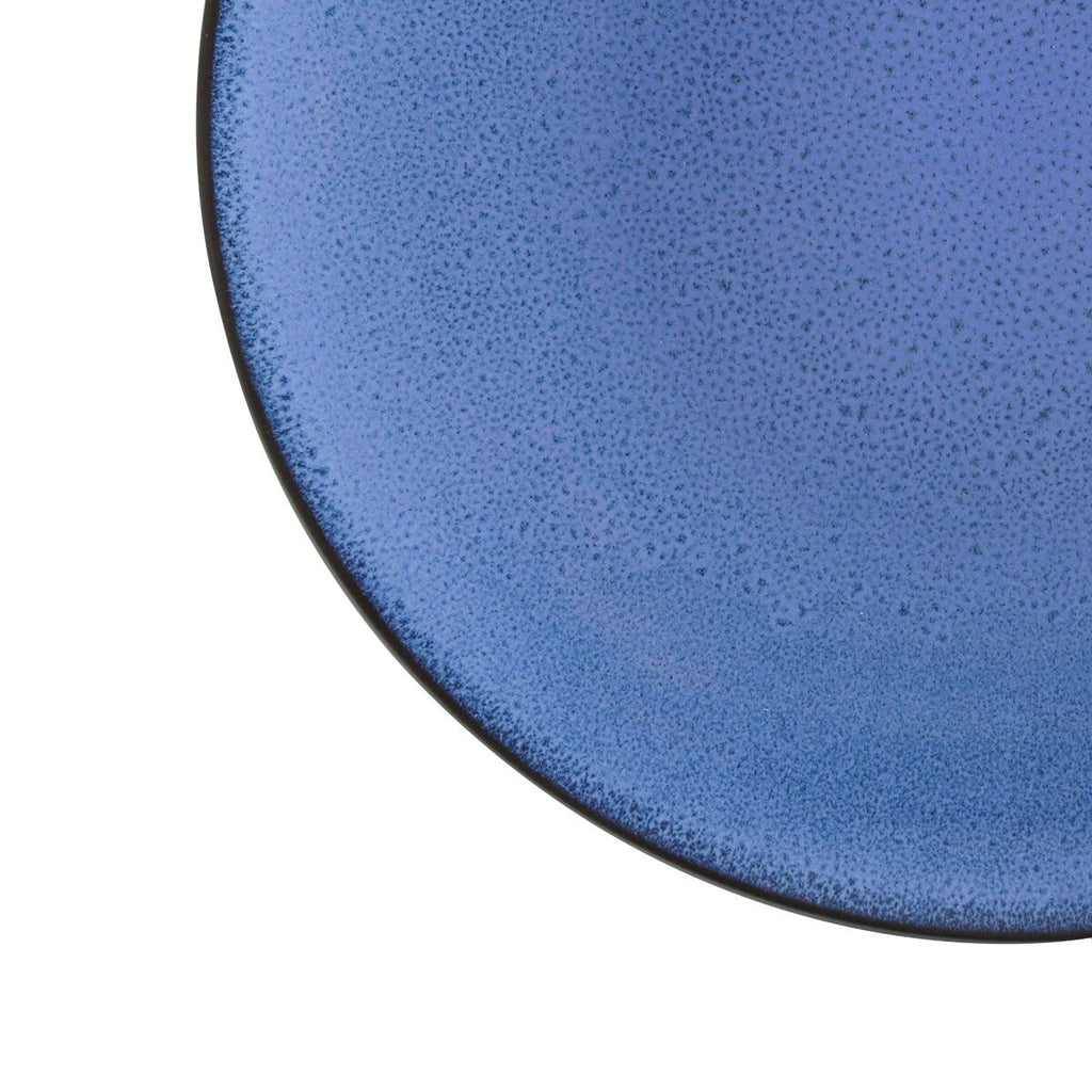 Gibson Soho Lounge Round 16-Piece Dinnerware Set - Blue